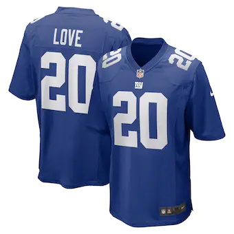 mens nike julian love royal new york giants game jersey